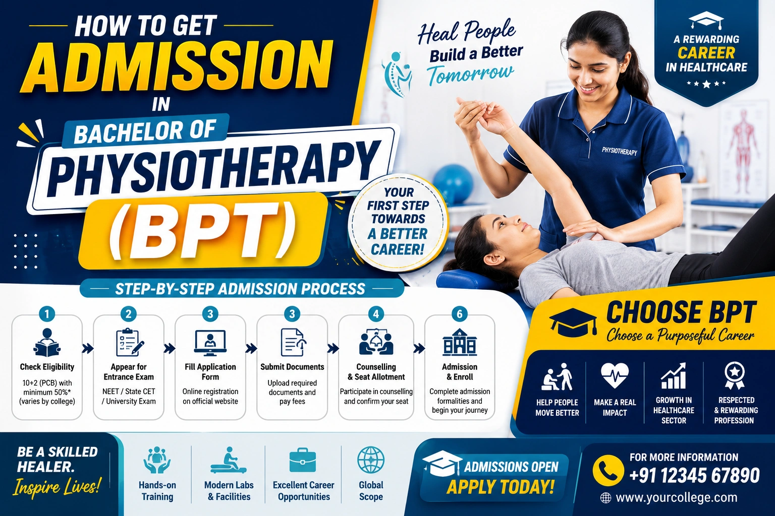 How to Get Admission in Bachelor of Physiotherapy (BPT): Complete Guide for Students